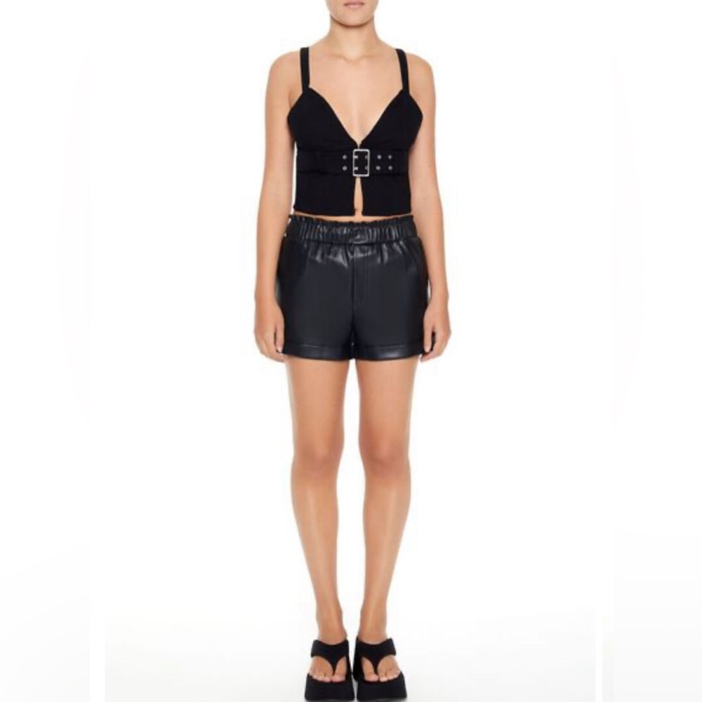NWT Forever 21 Faux Leather High Waist Shorts